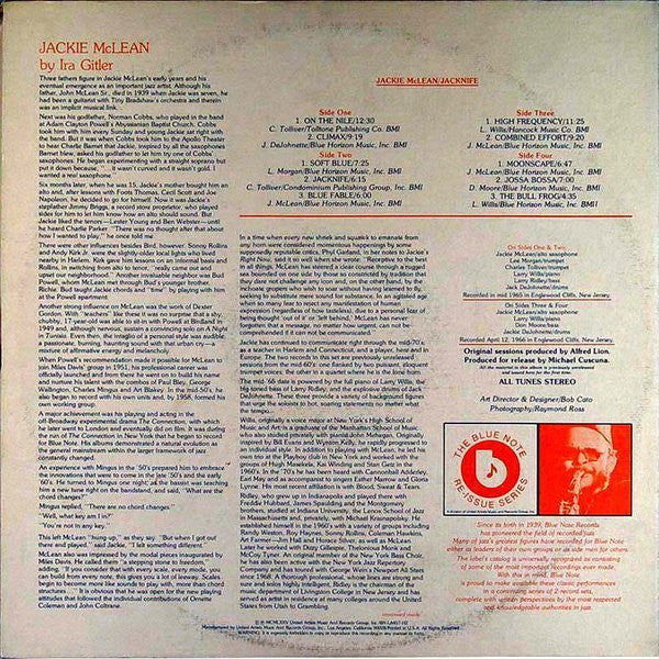 Jackie McLean ~ Jacknife (Vinyl) - Djungel & Jazz