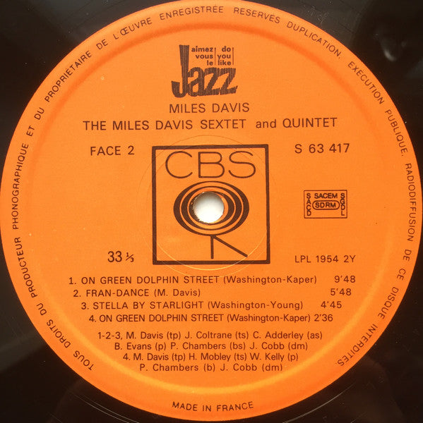The Miles Davis Sextet / The Miles Davis Quintet : Miles At Newport (LP, Album)
