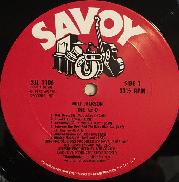 Milt Jackson ~ The First Q (Vinyl) - Djungel & Jazz