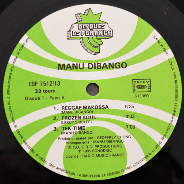 Manu Dibango : Rasta Souvenir / Manu A La Jamaïque (2xLP, Comp, Gat)