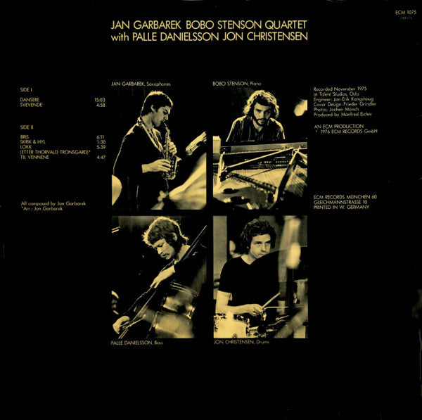 Jan Garbarek Bobo Stenson Quartet ~ Dansere (Vinyl) - Djungel & Jazz