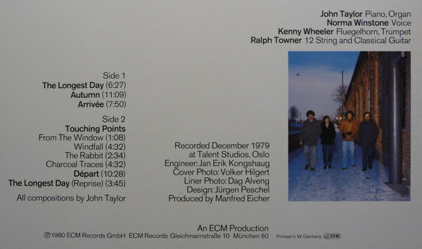 Azimuth With Ralph Towner ~ Départ (Vinyl) - Djungel & Jazz