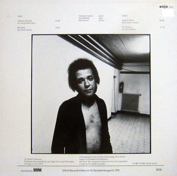 Hampton Hawes, Cecil McBee, Roy Haynes ~ Live At The Jazz Showcase In Chicago Volume One (Vinyl) - Djungel & Jazz
