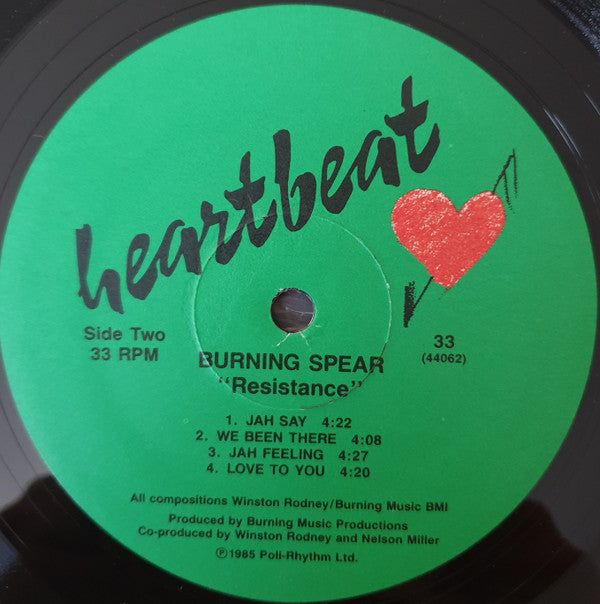 Burning Spear : Resistance (LP, Album)