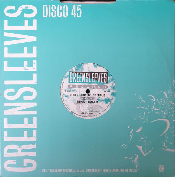 Gregory Isaacs : Too Good To Be True (12")