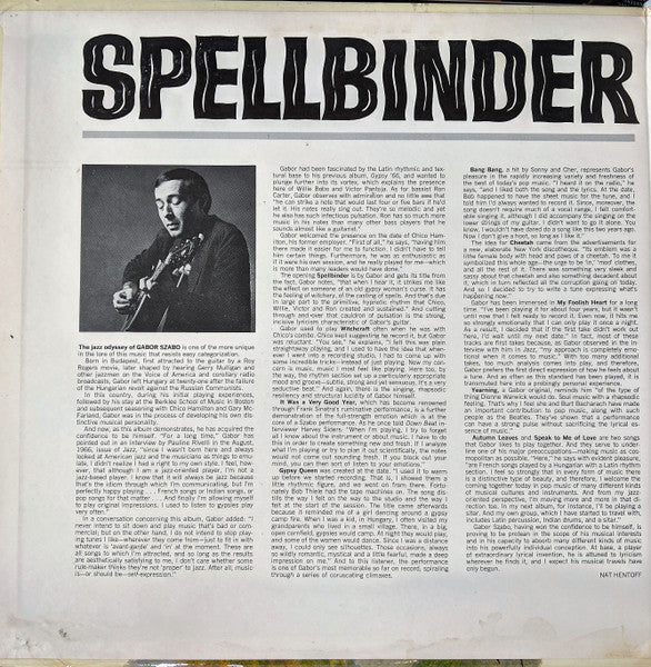 Gabor Szabo ~ Spellbinder (Vinyl) - Djungel & Jazz