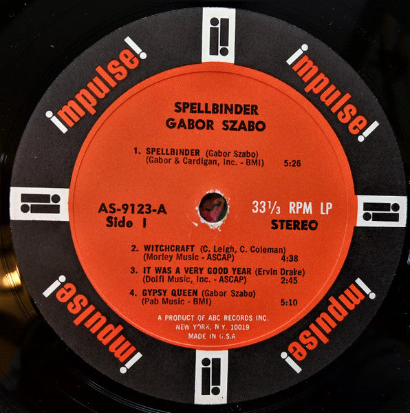 Gabor Szabo ~ Spellbinder (Vinyl) - Djungel & Jazz