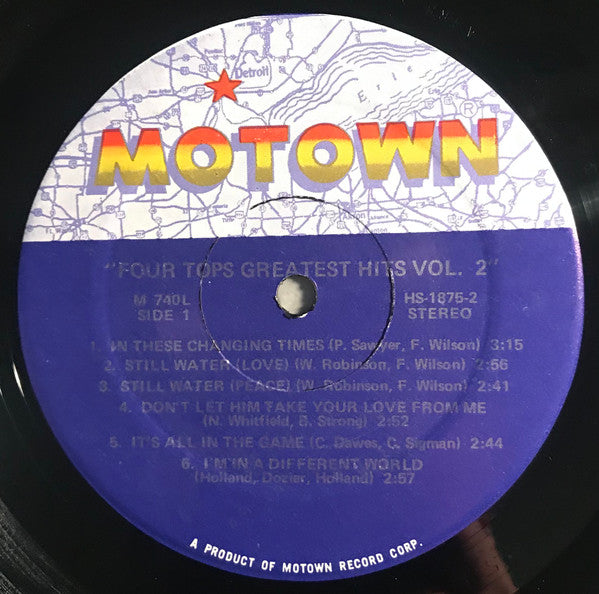 Four Tops ~ Four Tops Greatest Hits Vol. 2 (Vinyl) - Djungel & Jazz