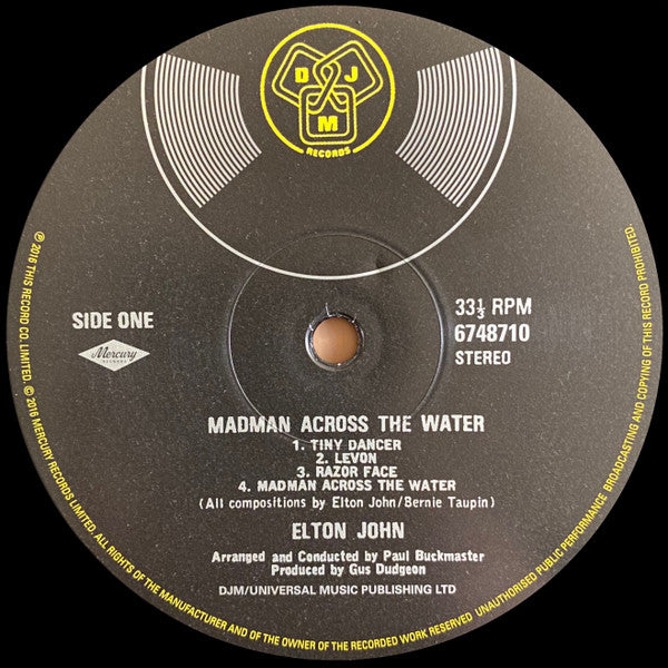 Elton John ~ Madman Across The Water (Vinyl) - Djungel & Jazz