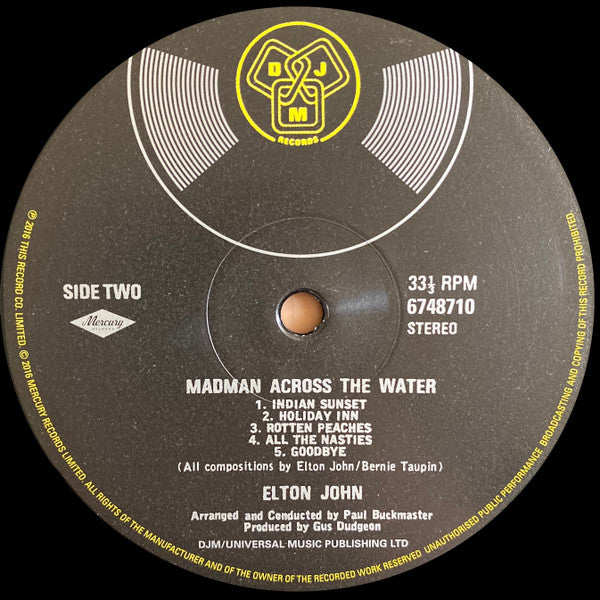 Elton John ~ Madman Across The Water (Vinyl) - Djungel & Jazz