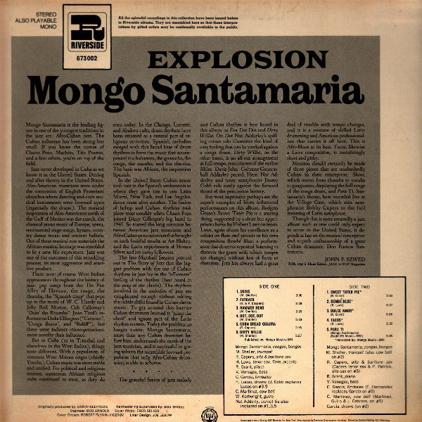 Mongo Santamaria ~ Explosion (Vinyl) - Djungel & Jazz