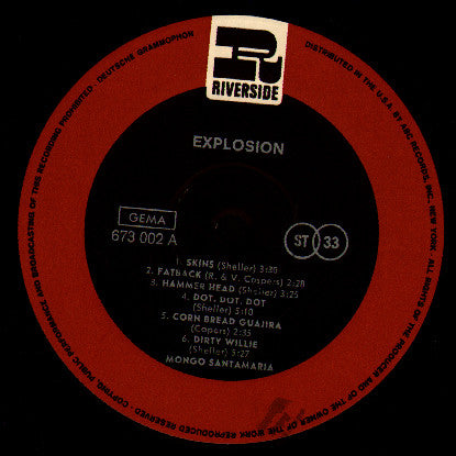 Mongo Santamaria ~ Explosion (Vinyl) - Djungel & Jazz