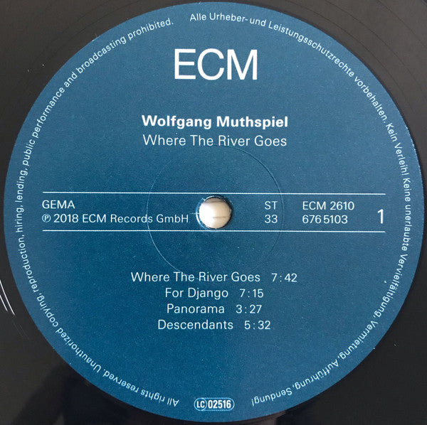 Wolfgang Muthspiel ~ Where The River Goes (Vinyl) - Djungel & Jazz