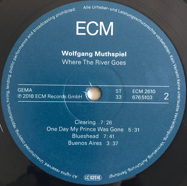 Wolfgang Muthspiel ~ Where The River Goes (Vinyl) - Djungel & Jazz