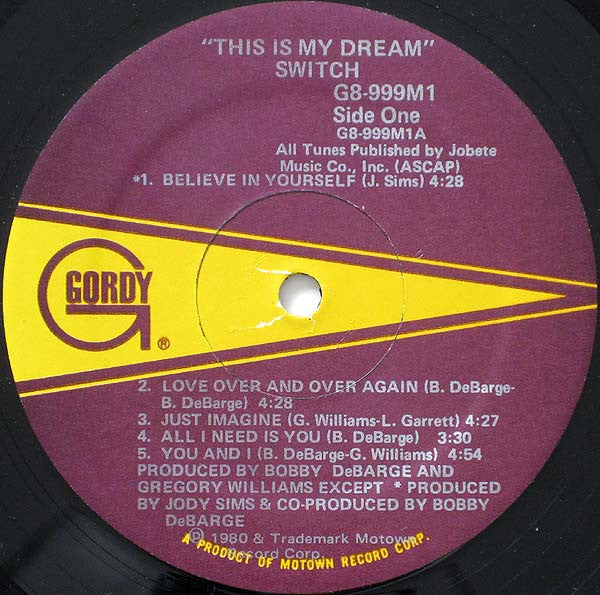 Switch  ~ This Is My Dream (Vinyl) - Djungel & Jazz