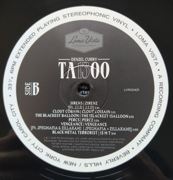 Denzel Curry : Ta13oo (LP, Album)