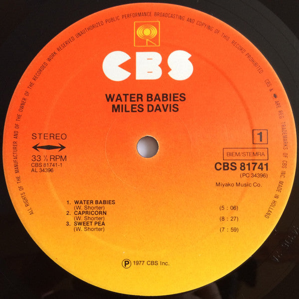 Miles Davis ~ Water Babies (Vinyl) - Djungel & Jazz