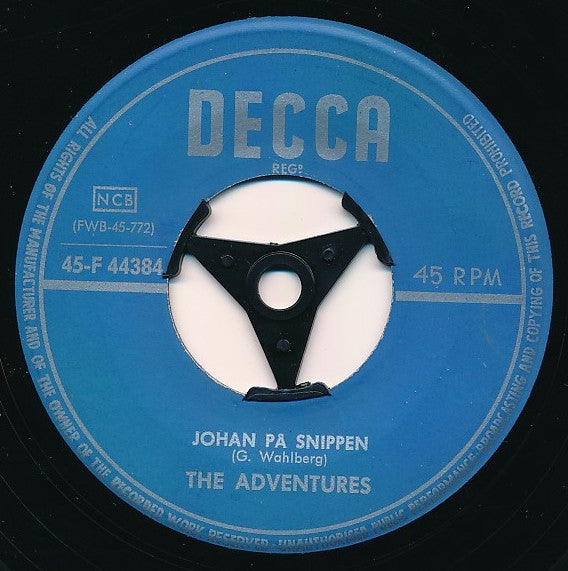 The Adventures  ~ Johan På Snippen / Theme From Leningrad (Vinyl) - Djungel & Jazz