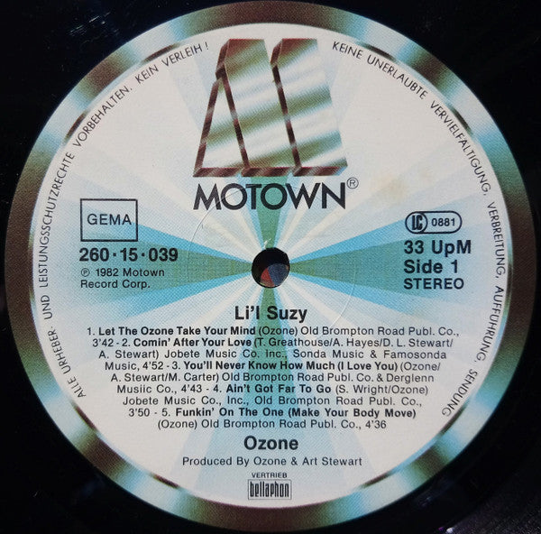 Ozone (5) : Li'l Suzy (LP, Album)