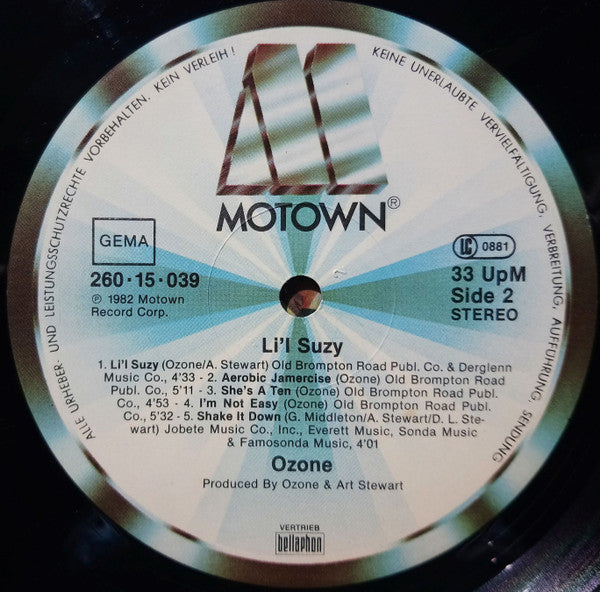 Ozone (5) : Li'l Suzy (LP, Album)