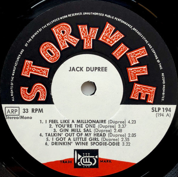 Champion Jack Dupree ~ The Blues Of Champion Jack Dupree (Vinyl) - Djungel & Jazz