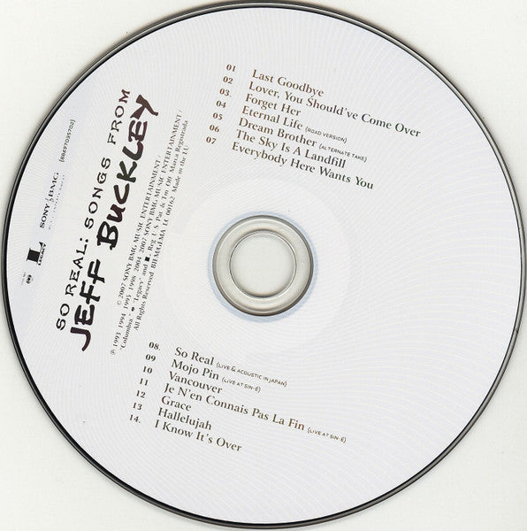 Jeff Buckley ~ So Real: Songs From Jeff Buckley (Vinyl) - Djungel & Jazz