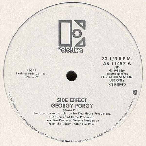 Side Effect : Georgy Porgy (12", Promo)