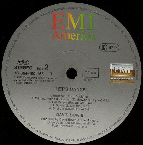 David Bowie ~ Let's Dance (Vinyl) - Djungel & Jazz