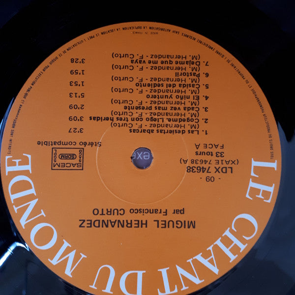 Francisco Curto ~ Miguel Hernandez Par Francisco Curto (Vinyl) - Djungel & Jazz