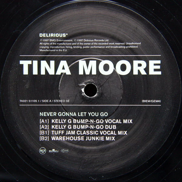Tina Moore : Never Gonna Let You Go (12")