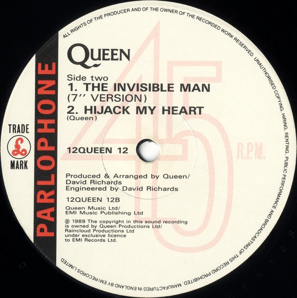 Queen ~ The Invisible Man (Vinyl) - Djungel & Jazz