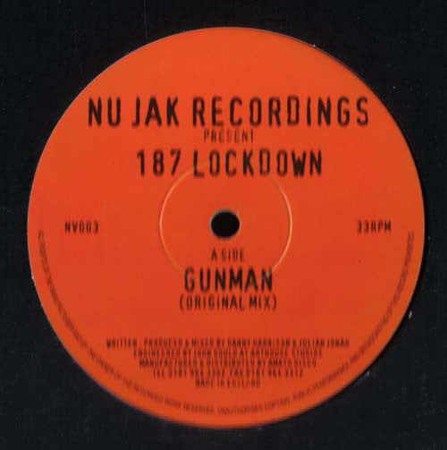 187 Lockdown : Gunman / Playin' Around (12")