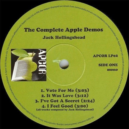 Jack Hollingshead ~ King of Carnaby - The Complete Apple Demos (Vinyl) - Djungel & Jazz