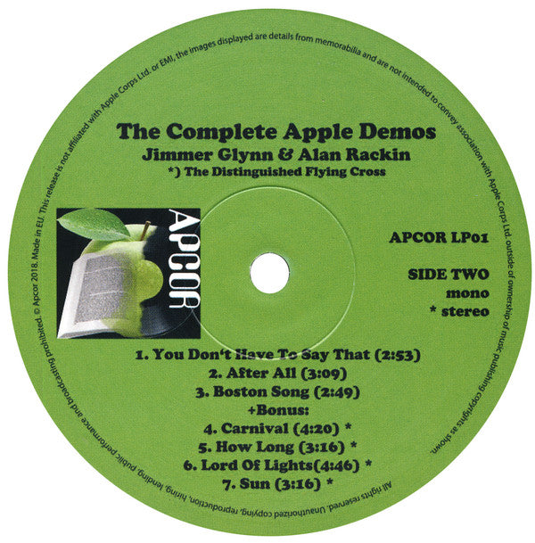 Jimmer Glynn & Alan Rackin ~ Far Away Country Day - The Complete Apple Demos (Vinyl) - Djungel & Jazz