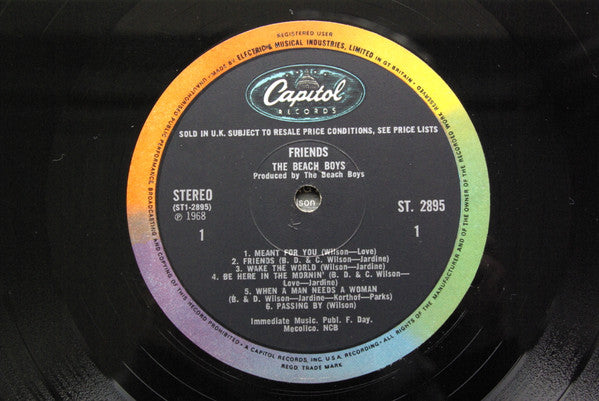 The Beach Boys : Friends (LP, Album, KT)