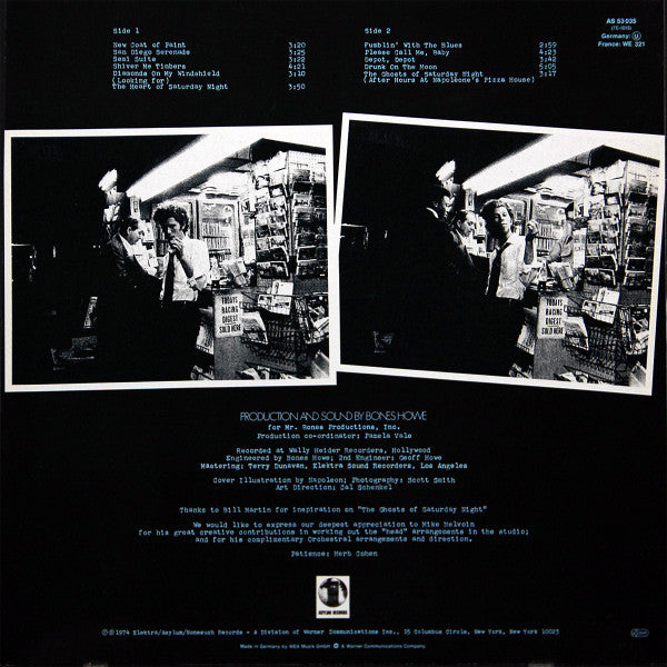 Tom Waits ~ The Heart Of Saturday Night (Vinyl) - Djungel & Jazz