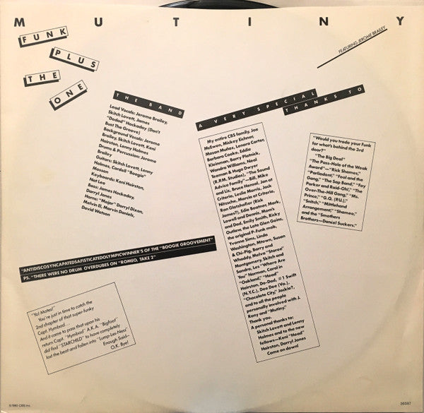 Mutiny Featuring Jerome Brailey ~ Funk Plus The One (Vinyl) - Djungel & Jazz