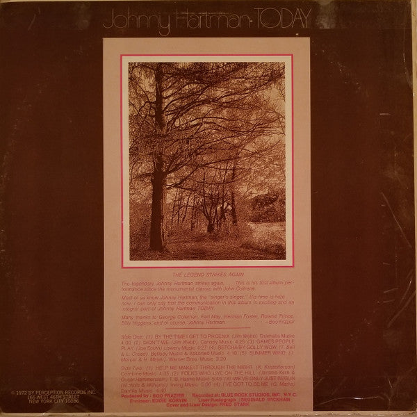 Johnny Hartman ~ Today (Vinyl) - Djungel & Jazz