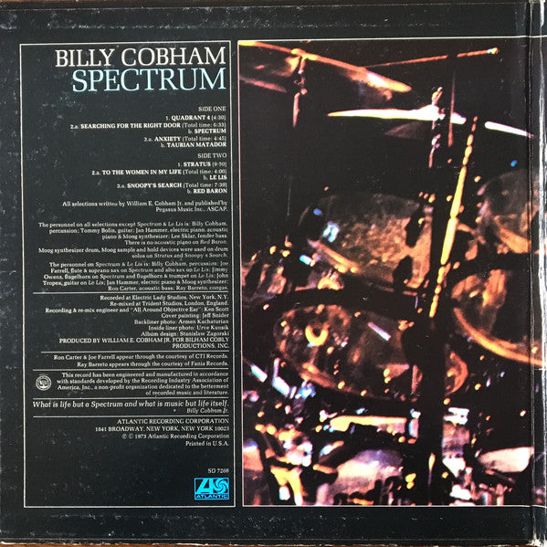 Billy Cobham : Spectrum (LP, Album, PR )