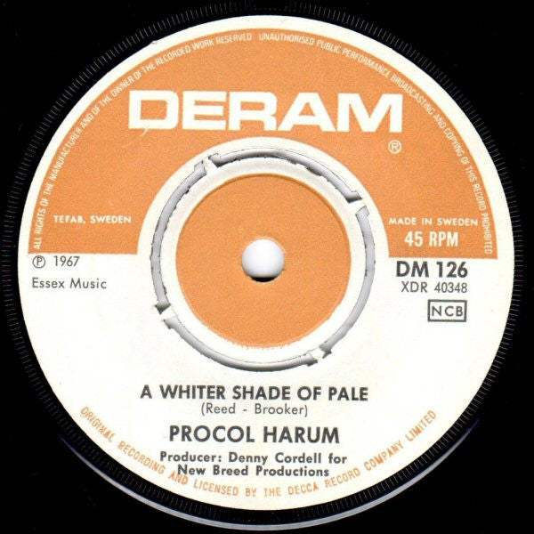 Procol Harum ~ A Whiter Shade Of Pale (Vinyl) - Djungel & Jazz