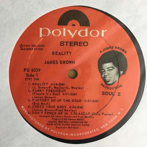 James Brown ~ Reality (Vinyl) - Djungel & Jazz