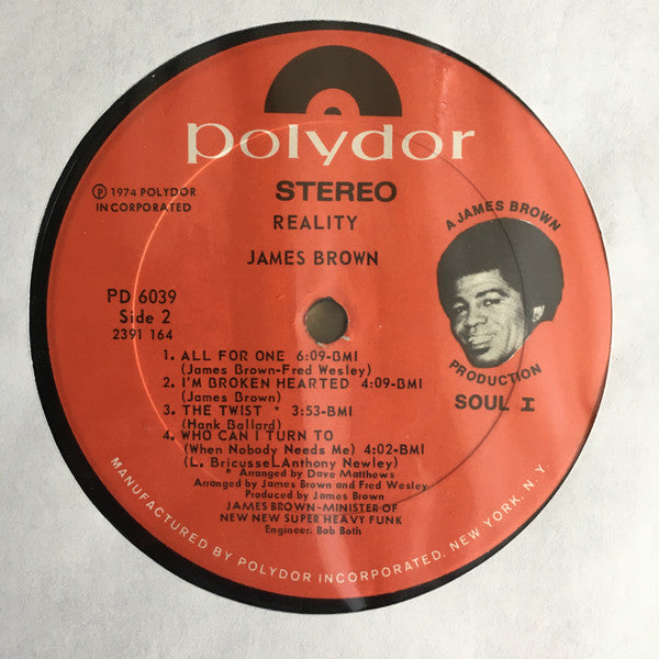 James Brown ~ Reality (Vinyl) - Djungel & Jazz