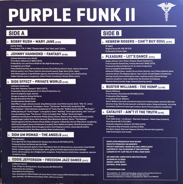 Various ~ Jazz Dispensary: Purple Funk II (Vinyl) - Djungel & Jazz