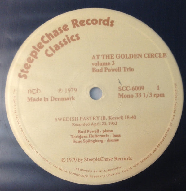 Bud Powell Trio ~ At The Golden Circle Volume 3 (Vinyl) - Djungel & Jazz