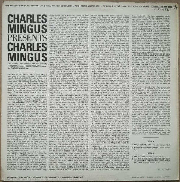 Charles Mingus ~ Presents Charles Mingus (Vinyl) - Djungel & Jazz