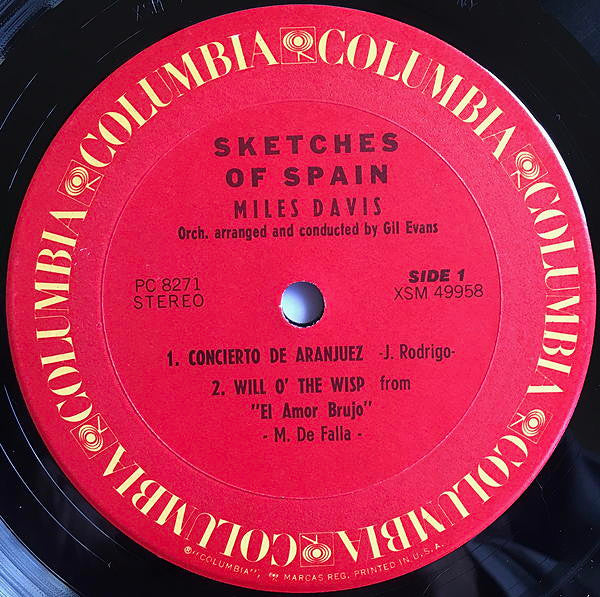 Miles Davis : Sketches Of Spain (LP, Album, RE, Pit)