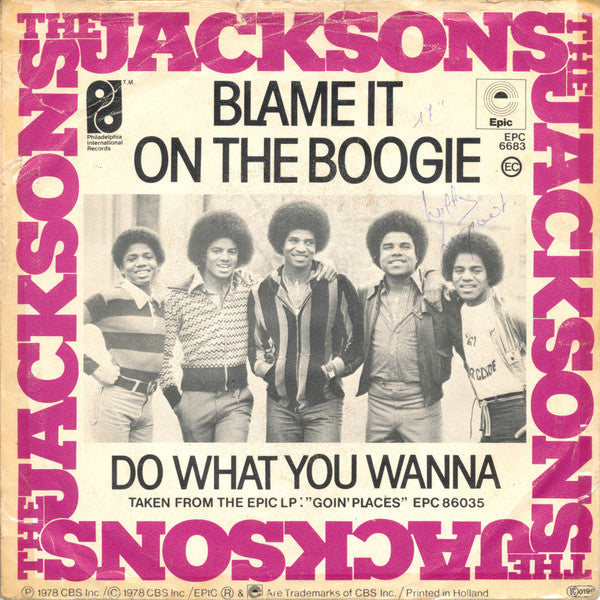 The Jacksons ~ Blame It On The Boogie / Do What You Wanna (Vinyl) - Djungel & Jazz