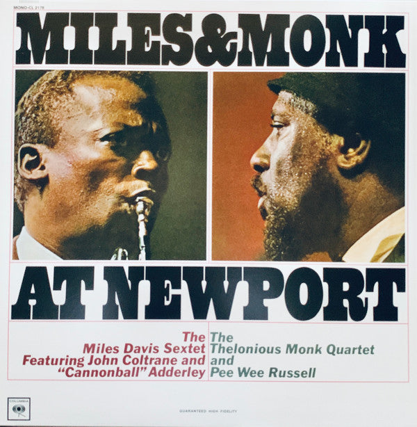 The Miles Davis Sextet & The Thelonious Monk Quartet ~ Miles & Monk At Newport (Vinyl) - Djungel & Jazz