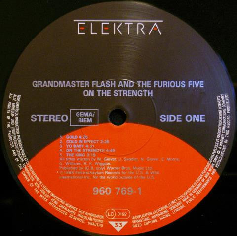 Grandmaster Flash And The Furious Five* : On The Strength (LP, Album)