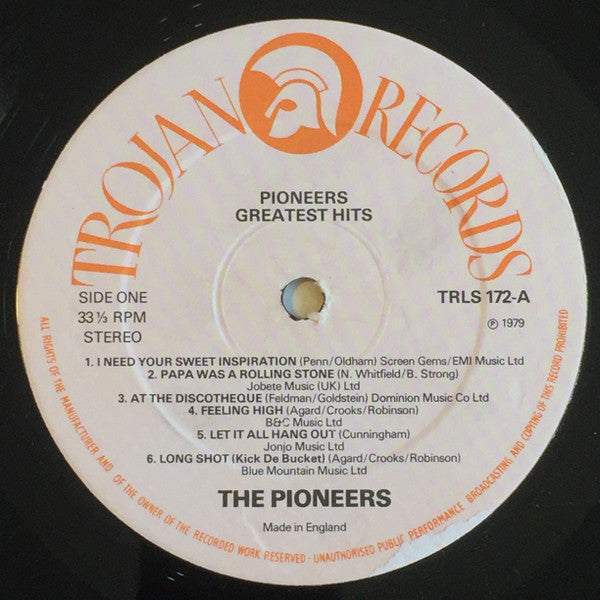 The Pioneers : The Pioneers Greatest Hits (LP, Comp)